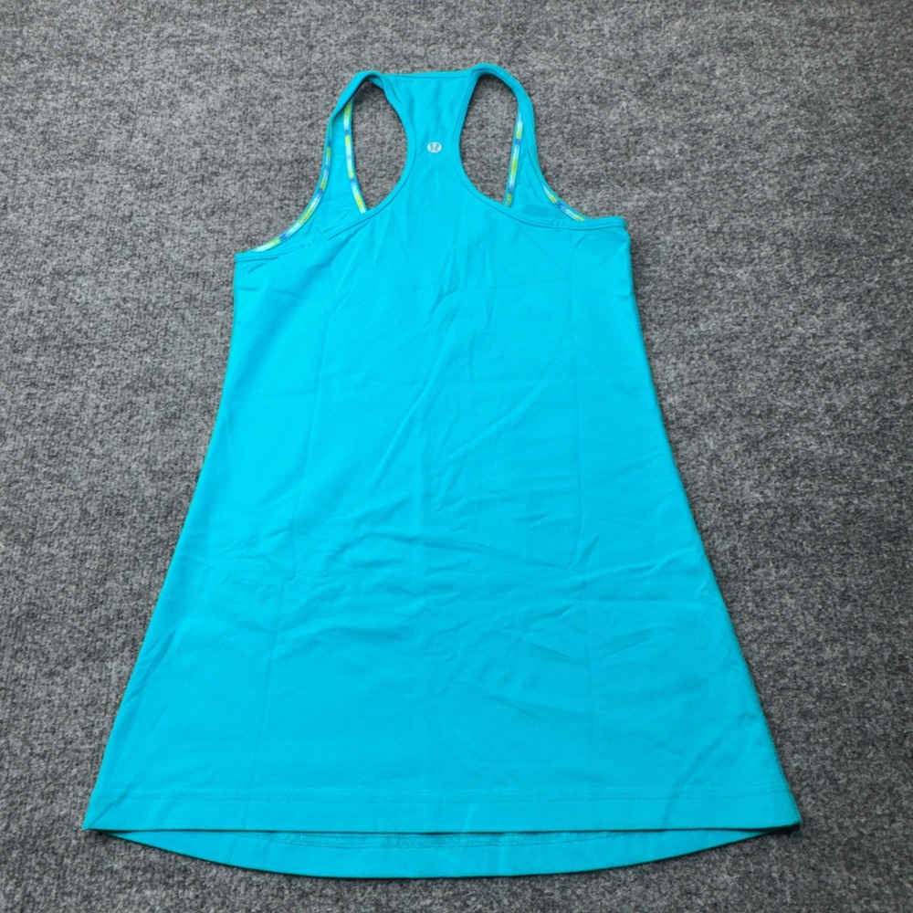 Lululemon Tank Top Womens 4 Blue Racerback Athleisure Workout Gym Yoga Top